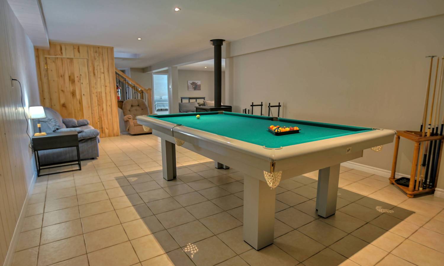 Chalets à louer / Chalets Rochon / Table de billard