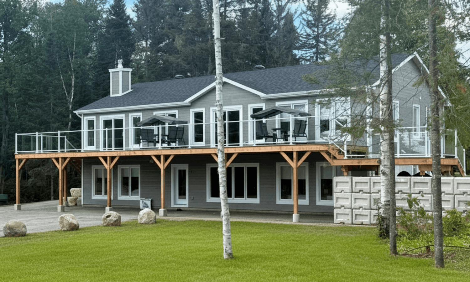 Chalet de l'Orme / Facade - Chalets Rochon